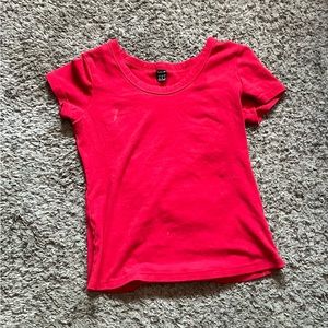 Slim fit red top
